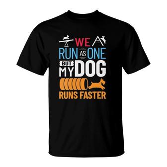Womens Dog Agility Course Training Tunnel Jumps Trainer V-Neck T-Shirt | Mazezy