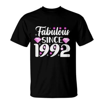 Womens Fabulous Since 1992 30 Year Old Birthday Classy Sassy At 30 T-Shirt - Seseable