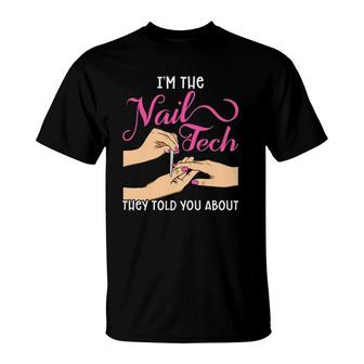 Womens Funny Manicurist Pedicurist For Nail Artists And Beauticians T-Shirt | Mazezy