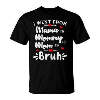 Womens Mama Mommy Mom Bruh Funny Mothers Day Gifts For Mom T-Shirt - Seseable