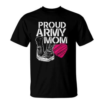 Womens Proud Army Mom Gift T-Shirt | Mazezy