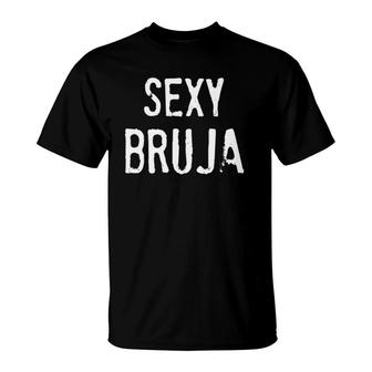 Womens Sexy Bruja V-Neck Latina Pride T-Shirt | Mazezy