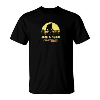 Xeire Bigfoot Real Hide And Seek Champion Short Sleeve Tees T-Shirt - Monsterry CA