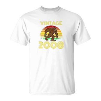 2008 11Th Birthday Vintage Bigfoot 11 Years Old Gift T-Shirt - Monsterry CA