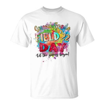 2Nd Grade Field Day 2022 Let The Games Begin Kids Teachers T-Shirt - Seseable