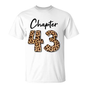 43Th Birthday 1979 Chapter 43 Leopard Great T-Shirt - Seseable