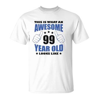 99Th Birthday Awesome Gift For Him 99 Years Old Grandpa 1923 Ver2 T-Shirt | Mazezy