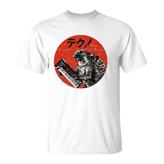 Analog Vintage Synthesizer - Japanese Retro Monster T-Shirt | Mazezy