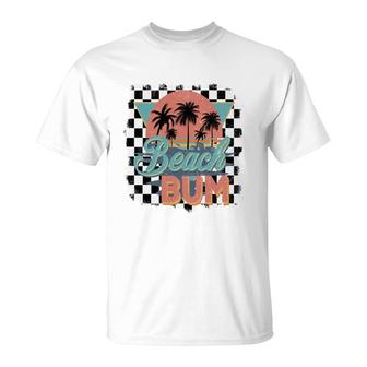 Awesome Beach Bum Retro Summer Beach T-Shirt - Seseable