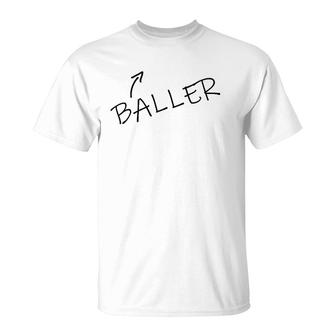 Baller Halloween Costume Funny Sarcastic Adult Humor T-Shirt - Seseable