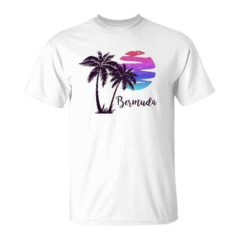 Bermuda Beach Lover Palm Tree Paradise Vacation Vintage T-shirt - Thegiftio