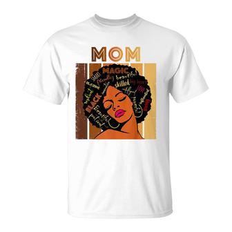 Black Smart Mom Afro African American Mother Day T-shirt - Thegiftio UK