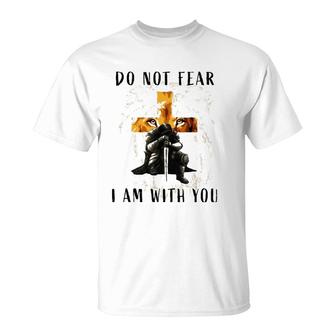 Christian Bible Verse Men Lion Faith Fear Religious T-Shirt | Mazezy