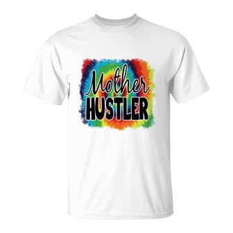 Color Mother Hustler Vintage Mothers Day T-Shirt - Seseable