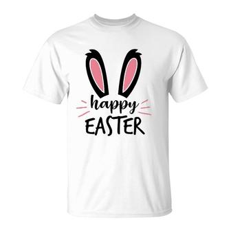 Cute Bunny Design For Sunday School Or Egg Hunt Happy Easter T-Shirt | Mazezy