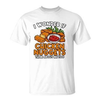Cute Chicken Nuggets And Mama Hugs Funny Chicken Nugs Lovers T-Shirt | Mazezy
