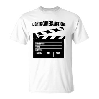 Director S Lights Camera Action Tees Men Women Gifts T-Shirt | Mazezy