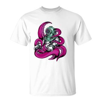 Diver Octopus Scuba Dive T-shirt - Thegiftio UK