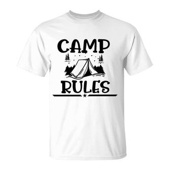 Explore Travel Lover Always Has Camp Rules T-Shirt - Seseable