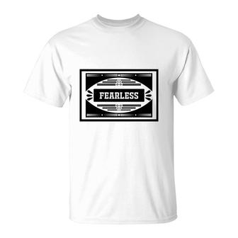 Fearless Bible Verse Black Graphic Great Gift Christian T-Shirt | Seseable UK