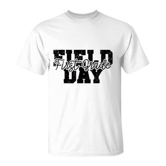 Field Day 2022 First Grade School Teacher Kids Yellow T-Shirt - Seseable