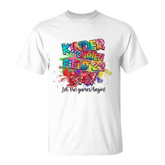 Field Day 2022 Kindergarten Let The Games Begin Kids Tie Dye T-Shirt - Seseable