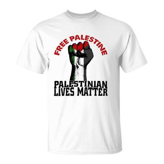 Free Palestine Flag I Love Palestine Gaza Palestinian Flag Ver2 T-Shirt - Seseable