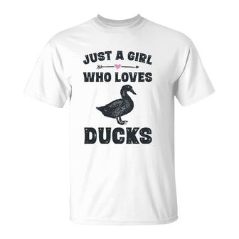 Funny Duck Gifts For Teen Girls Cute Duck T-Shirt | Mazezy