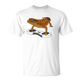 Funny Leopard Gecko Bearded Dragon Gift Kids Cool Gamers T-Shirt - Seseable