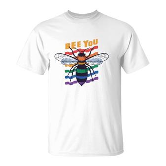 Gay Pride Month Lgbt Lesbian Bee You Rainbow Funny Gift T-Shirt - Seseable