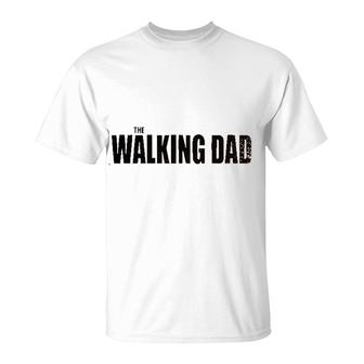 Gift For 2022 Walking Dad Simple Letter T-Shirt - Seseable