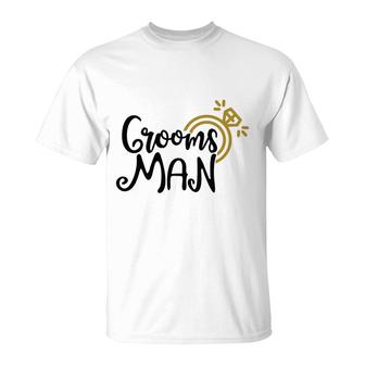 Groom Bachelor Party Grooms Man Black T-Shirt - Seseable