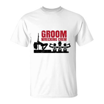 Grooms Crew | Wedding Bucks Groom Groomsmen | Bachelor Party T-Shirt - Seseable
