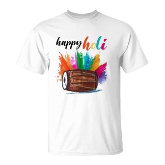Happy Holi 2022 India Colors Spring Festival Hindu T-Shirt | Mazezy