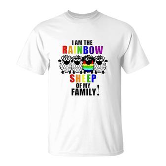 I Am The Rainbow Sheep Of My Family Funny LGBT Pride Gift Idea T-Shirt - Seseable