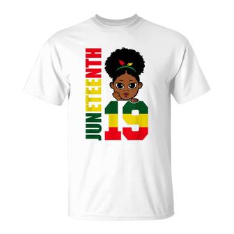 Juneteenth 1865 African Black Girl 19Th June Celebrate T-shirt - Thegiftio UK