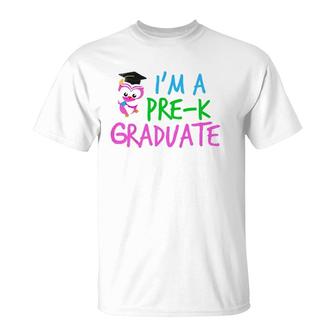 Kids Cute Preschool Graduation Prek Graduate Girl T-Shirt - Seseable