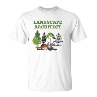 Landscape Architect Lawn Care Landscaping T-Shirt | Mazezy