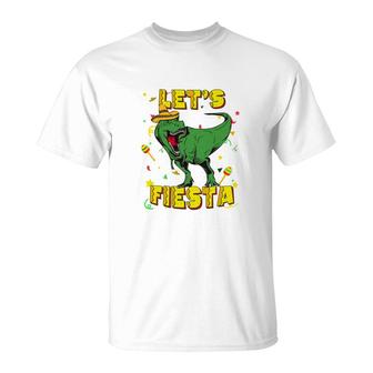 Lets Fiesta Dinosaur Decoration Gift For Human T-Shirt - Seseable