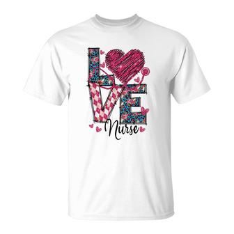 Love Nurse Pink Graphics So Beautiful New 2022 T-Shirt - Seseable