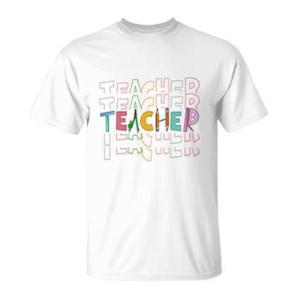 Math Teacher And A Creative And Logical Person At Work T-Shirt - Seseable