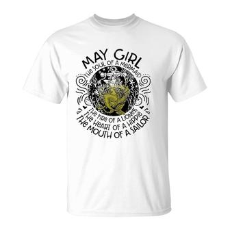 May Girl The Soul Of A Mermaid T-Shirt | Mazezy