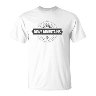 Mens Marked Men For Christ Move Mountains Wpg T-Shirt