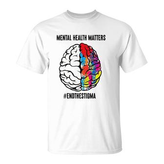 Mental Health Matters Design To Support Mental Illness T-Shirt - Seseable