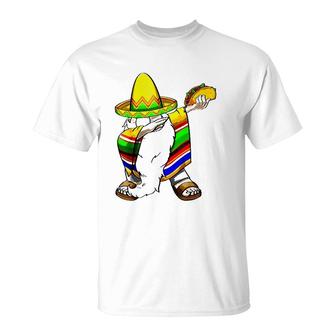 Mexican Dabbing Gnome Cinco De Mayo Poncho Sombrero Taco T-Shirt | Seseable CA