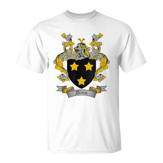 Moran Coat Of Arms | Moran Surname Family Crest T-Shirt - Seseable