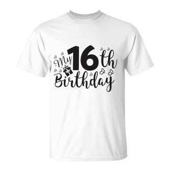 My 16Th Birthday 16Th Birthday 2006 Black Graphics T-Shirt - Seseable