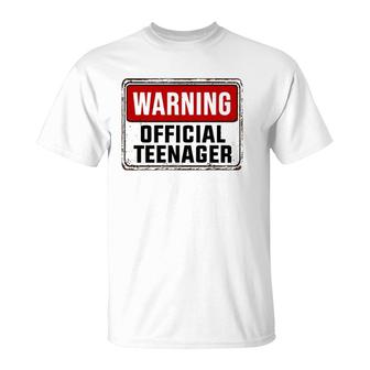 Official Teenager 13 Years Old Funny 13Th Birthday Boys Girl T-Shirt - Seseable