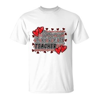 One Great Loved Teaher Is Teaching Hard Working Students T-Shirt - Seseable