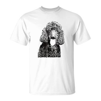 Poodle Face Dog Mom Or Dad Christmas Gift T-Shirt - Monsterry DE